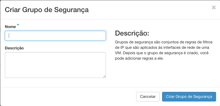 Criar Rede Cloud Serpro